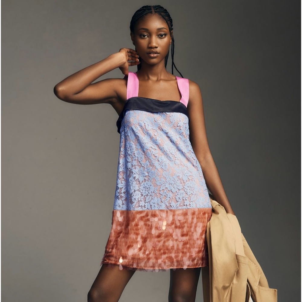 Maeve Sleeveless Square-Neck Mini Dress